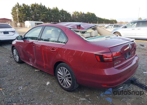 2016 Volkswagen Jetta 1.8T Sel из США, поврежденный, VIN 3VWL17AJ6GM204526